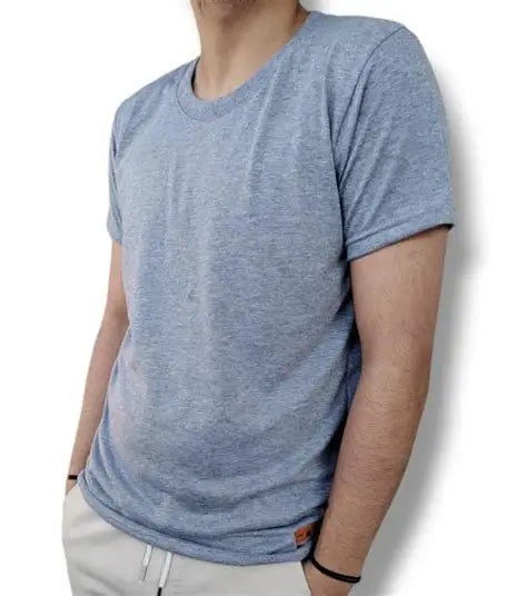 Premium Blue V-Neck T-Shirt